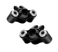 Replace 7034 Alloy Front Rear Axle Carriers Knuckle Arm for RC Car 1/16 for Tr-axxas Mini E-Revo 71054 71076 Slash 70054 Summit 72054(Black-2Pcs)