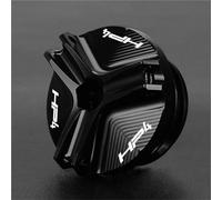 Replace Cap M24*2 Engine Oil Drain Plug Sump Nut Cup Cover Accessories For BMW HP4 2013-2014 For RACE 2017-2018(Black- Silver)