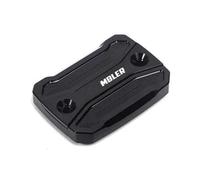 Replace Cap Motorcycle Brake Fluid Cylinder Master Reservoir Guard Accessories For DUCATI SCRAMBLER 400 SIXTY2 2016-2017 800 2015-2017 MACH 2.0 2018(Black- Silver)