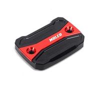Replace Cap Motorcycle Brake Fluid Cylinder Master Reservoir Guard Accessories For DUCATI SCRAMBLER 400 SIXTY2 2016-2017 800 2015-2017 MACH 2.0 2018(Black- Silver)