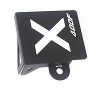 Replace Cap Motorcycle CNC Rear Brake Pump Fluid Reservoir Guard Tank Cover Protection For H-onda CB400F CB400 F CB 400(Black- Silver)