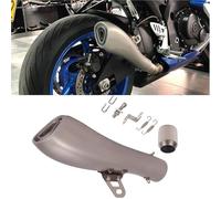 Replace Exhaust 1pcs For H-onda CBR500 CB400 For KAWASAKI Z800 Universal 60mm Modified Motorcycle Exhaust Pipe Muffler Slip On(Chrome)