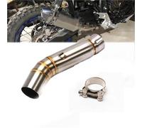 Replace Exhaust Connection Middle Link Pipe Slip On For Y-AMAHA Tenere700 Tenere 700 Motorcycle Exhaust Muffled Stainless Steel