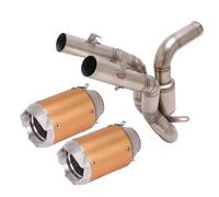 Replace Exhaust For Duke 125 250 390 RC390 RC250 2017 2018 2019 2020 Motorcycle Exhaust Modify High Position Muffler Escape Link Carbon Pipe(Orange)
