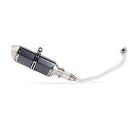 Replace Exhaust For H-onda PCX125 PCX150 PCX 125 150 Motorcycle Scooter Exhaust Muffler Full Modified Middle Link Pipe Slip On Escape(Black Gray)