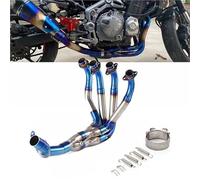 Replace Exhaust Stainless Front Link Pipe Slip-On For Kawasaki Z900 2017-2022 2021 2020 2019 2018 Motorcycle Exhaust(Blue)