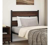 Replace Headboard Brown Oak 100 cm Steel and Engineered Wood