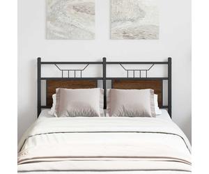 Replace Headboard Brown Oak 120 cm Engineered Wood and Steel