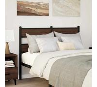 Replace Headboard Brown Oak 120 cm Steel and Engineered Wood