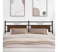 Replace Headboard Brown Oak 193 cm Engineered Wood and Steel