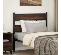 Replace Headboard Brown Oak 90 cm Steel and Engineered Wood