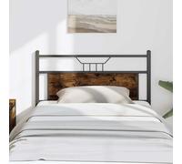 Replace Headboard Smoked Oak 100 cm Engineered Wood and Steel