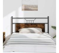 Replace Headboard Smoked Oak 107 cm Engineered Wood and Steel