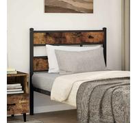 Replace Headboard Smoked Oak 107 cm Iron and Engineered Wood