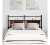 Replace Headboard Smoked Oak 120 cm Engineered Wood and Steel