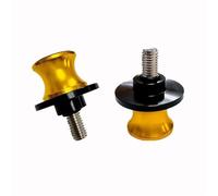 Replace stand 8MM Motorcycle Swing Arm Spools Slider Stand Bobbins For Suzuki 2024 2023 2022 V-Strom 650 250 1050 XT VStrom 800DE DL650 DL1000(Yellow)