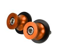 Replace stand Motorcycle Swing Arm Spools Slider Stand Bobbins 6MM For Y-AMAHA TDM900 TDM 900 2004 2005 2006 2007 2008 2009 2010-2014(Orange)