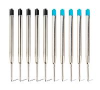 Replaceable Ballpoint Pen Refills, 10 PCS Parker Pen Refills Medium Point Pen Refill Ball Points Pen Refill for Daily Work School Writing Stationery Office Supplies, 1mm (Blue+Black)