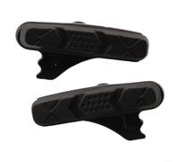 Replaceable Brake Block Set for Carbon Fiber Rims, Firm Grip and Easy Cleaning with Unique Drainage Design (Black)