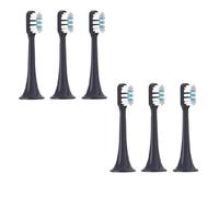 Replaceable Brush Heads,Compatible for XIAOMI MIJIA T301 T302 Soft Clean Bristle White Blue Nozzles(6 Blue)