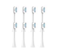 Replaceable Brush Heads,Compatible for XIAOMI MIJIA T301 T302 Soft Clean Bristle White Blue Nozzles(8 White)