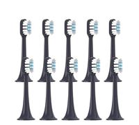 Replaceable Brush Heads,Compatible for XIAOMI MIJIA T301 T302 Soft Clean Bristle White Blue Nozzles(10 Blue)