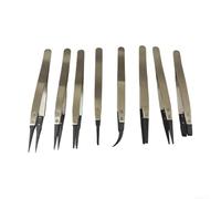 Replaceable Carbon Fiber Tip ESD Tweezers for Industrial Applications Including, High Temperature, and Acidic Environments (ESD-2A)