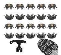 Replaceable Golf Spikes,20 Golf Spikes for Each Shoe|Non-slip Studs with Key for Running Hiking Trails Sprint Training