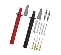 Replaceable Multimeter Electronics Measuring Tool with 4mm 2mm 1mm Terminals for Meter and Electronic Circuit Testing Multiple Size Probe Set for Electronics