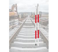 Replaceable Prism Pole Aluminum Alloy, Prism Pole Point for Total Station Surveying,Grade Rod for Road Work/Land Surveying Equipment(200 cm)