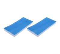 Replaceable Spray Booth Air for Paint Booths - 2 or 4 Pack, 40 x 18.5 x 1.5 cm Fibre Cotton Filter Pads, Blue & White, Compatible(2PCS)