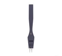 Replaceable Tip Pricking Iron Round Hole Punch Leather Craft Tool Steel Chisel, for Handmade Sewing Saddle Stitch Z Stitch for french Stitch Various Spacing Options(4mm 2 tooth)