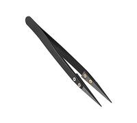 Replaceable Tips Ceramic Tweezers, Heat Resistant, Anti Acid, Anti Static, for Acid and High Temperature Soldering
