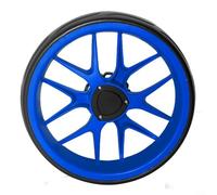 Replacement 10in Golf Trolley Wheel with 10mm Axle, EVA Foam and Plastic Push-Pull Golf Cart Wheel, for Various Golf Trolleys for Easy Transport of Equipment Around the Course(Blue)