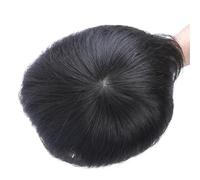 Replacement 110% Density Swiss Lace Men's Wig Men Human Hair Toupee Durable Male Capillary Prosthesis Handmade Indian Clips Replacement System Systems(Straight,18x20cm)