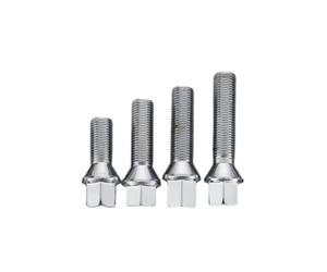 Replacement 17mm Hex Cone Seat Wheel Lug Bolt Shank Length 28mm/35mm/40mm/45mm M14x1.5 .25 Sliver(Shank 28mm 10pcs,M14x1.5)