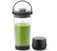 Replacement 18 oz Blending Vessel for Ninja Blast Portable Blender, Black