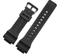 Replacement 18mm Resin Watch Strap Compatible with Casio AE-1300, AE-1200, F-108, W-216H, AE-1000W, SGW-300H, AQ-S800W and W-800H., Black
