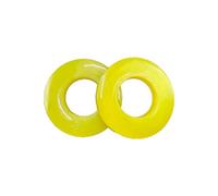 [Replacement] 2 PCS Silencer Pad Rubber Bushing Dampers Universal Front Strut Tower Mount Suspension Shock-Absorbing Bearing Washer Over Bumps -Yellow