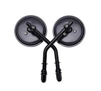 Replacement 2 Pieces 8mm 3 Inch Round Handlebar Mirror Retro Motorcycle Mirror, Compatible For Harley Roadster, Compatible For Davidson Ryca Softail, Motorcycle Replacement Accessories(A)