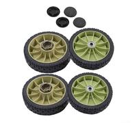 Replacement 20CM Lawn Mower Wheels 4 Pack Front Rear for Honda HR214 HRU214 HRU215 Metal and Plastic Wheel Kit Compatible with Multiple Models
