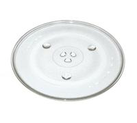 Replacement 270mm Microwave Turntable Glass Plate with 6 Fixers for Bosch | 270mm Glass Blade Compatible with Beko LG Kenwood Lamona Belling John Lewis Ariston Bauknecht Baumatic Blomberg Bendix Atag