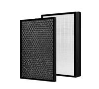 Replacement 2IN1 Active Carbon True Allergy Filter XD6220U0 Fits For PU2530 PU2532U0,Compatibility Rowenta Pure Air Essential