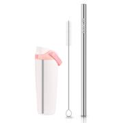 Replacement 316 Metal Stainless Steel Straws Compatible for Owala FreeSip Sway 30oz 40oz & FreeSip Tumbler 40oz Water Bottles,Eco-Friendly Alternative to Plastic Straws (30oz 8.19Inch)