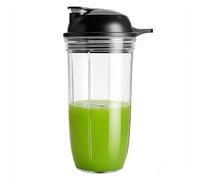 Replacement 32oz cup with to go lid, Compatible with NutriBullet Blender Combo 1200W（NBF10500/NBF70500/ZNBF30400Z/ZNBF30500Z/NBF50400） (1 x 32oz cup with lid)