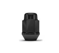 Replacement 35mm Lung Nut Black 60 Degree Conical Chrome Bulge Acorn M14x1.5 M12x1. 12x1.25 3/4" Hex 19mm 10 Pcs(M12x1.25)