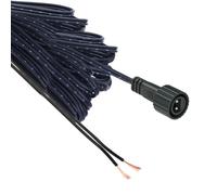 Replacement 3M LED Power Wire Lead for CZJUTAI LED Power Transformers - High-End Waterproof Screw Type DC 2 Pin Connector (3M-1Pcs)