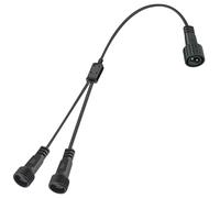 Replacement 3M LED Power Wire Lead for CZJUTAI LED power transformers - Waterproof Screw Type DC 2 Pin Connector (0.5M 1 To 2)