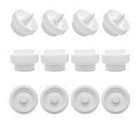 Replacement 8 Duckbill Valves/Duck Bill Valve & 4 Silicone Membrane/Diaphragm Compatible with Elvie Stride Wearable Breast Pump, Accessories Made by Durceler, Not Original Elvie Stride Pump Parts