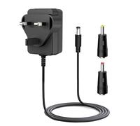 Replacement 9V 1A Power Supply Adapter AC to DC Plug 5.5x2.1mm、4x1.7mm and 3.5x1.35mm Charger for 4ft Power Cord Input 100-240V 50-60Hz Output 9 Volt 1Amp for Camera LED Strip Light Speaker [GL73]